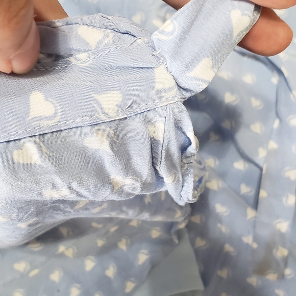 For Love and Lemons Baby Blue Sweetheart Wrap Mini Dress Small - Picture 13 of 13